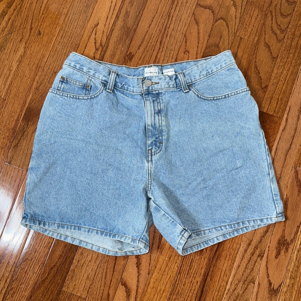 Calvin Klein Vintage90s Y2K Denim Shorts Size 12